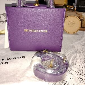Brandon Blackwood ERS Recycled Leather Purple Mini Bag